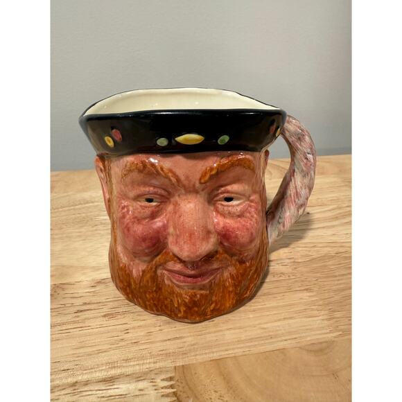 Large Toby Character Mug King Hal Hanley England L & Sons 1940's JL - Picture 1 of 10